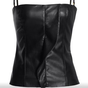 GUC Nanushka Kya  vegan leather top size Medium